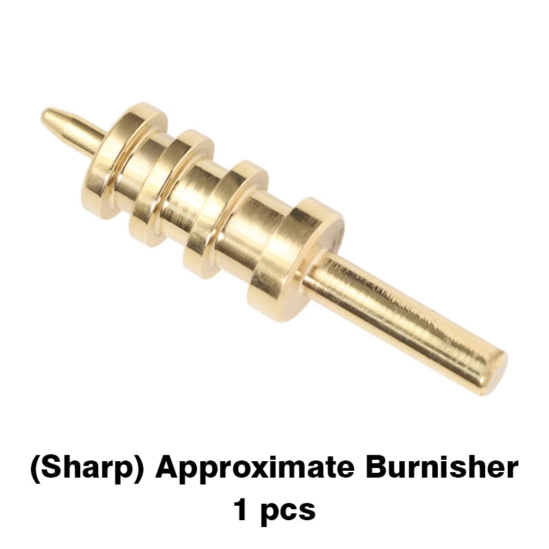 Solid Brass Soldering Iron Marking Creaser Tips Power Edge Slicker Leather Burnisher Tool Round/Sharp | WUTA