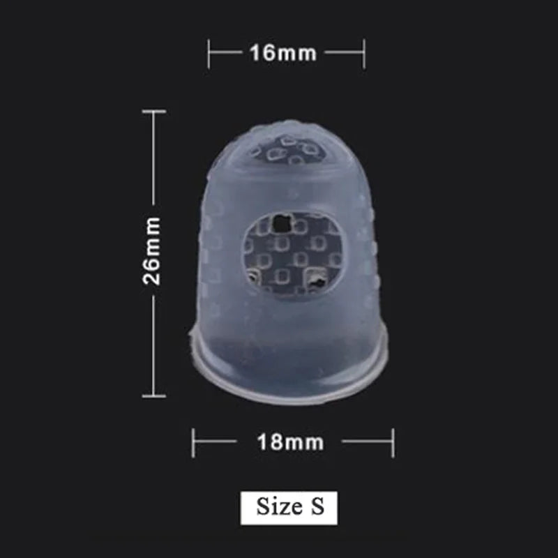 10/30pcs Silica Gel Finger Cots for Nail Protection & Guitar Thumb Picks|WUTA