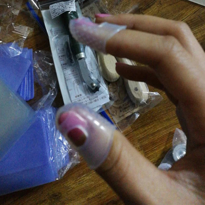 10/30pcs Silica Gel Finger Cots for Nail Protection & Guitar Thumb Picks|WUTA