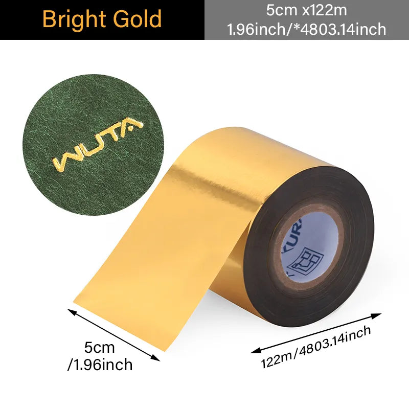 Hot Stamping Foil Paper Heat Transfer Foil Roll 5cm x122m | WUTA