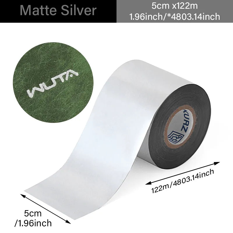 Hot Stamping Foil Paper Heat Transfer Foil Roll 5cm x122m | WUTA