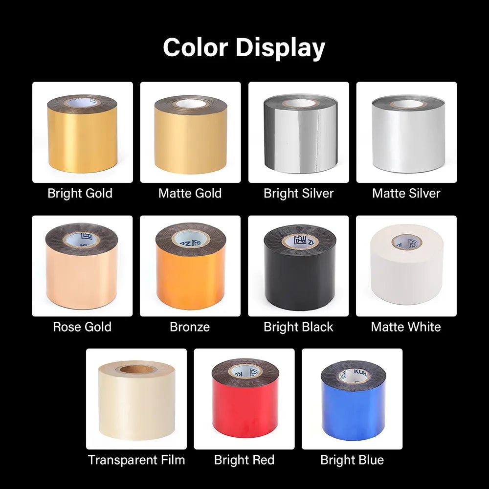 Hot Stamping Foil Paper Heat Transfer Foil Roll 5cm x122m | WUTA