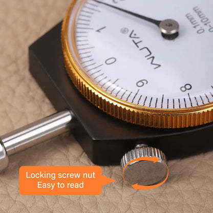 WUTA Leather Thickness Gauge Measuring Tools 0-10mm/0.1mm