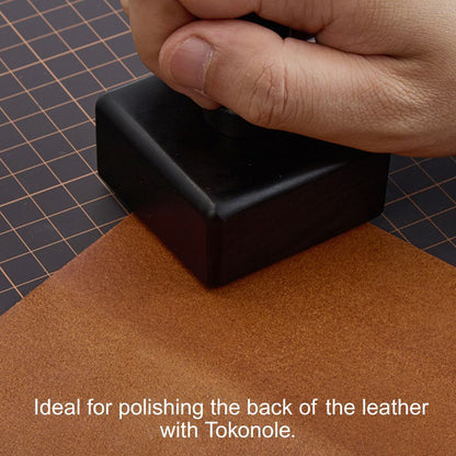 Upgrade Leather Edge Burnisher Ebony Black Wood Leather Polishing Tool Polishing Stick  | WUTA