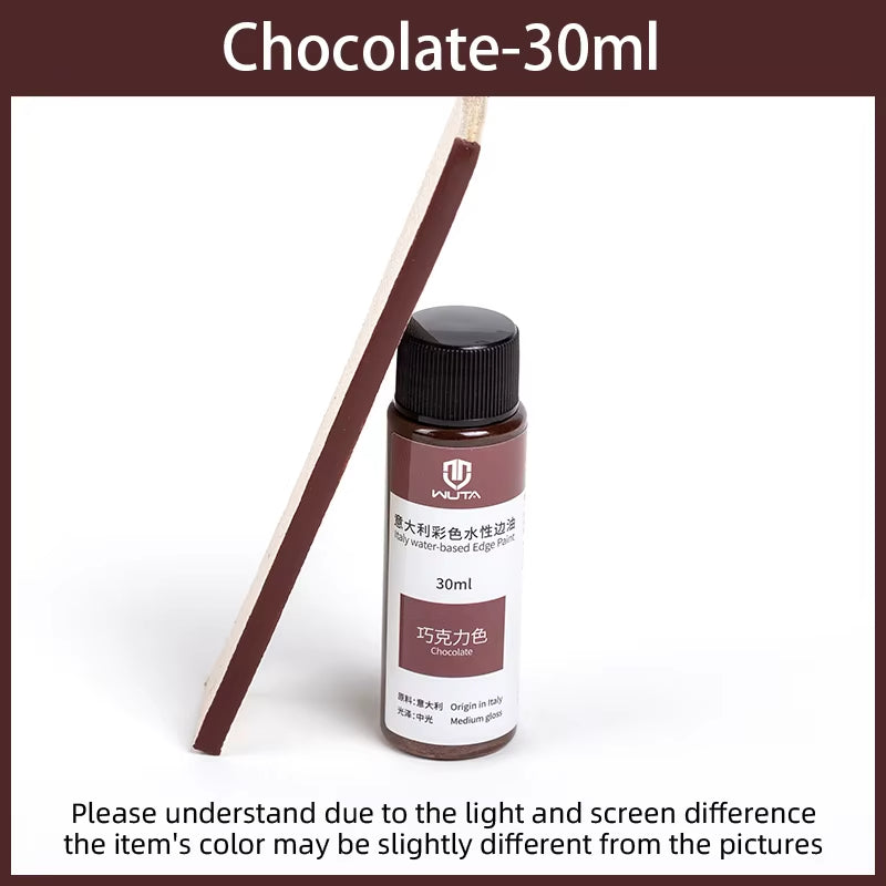 WUTA 30ml Professional Leather Edge Paint Oil Dye Edge Dressing Color Coats Leather Finish Supplies DIY Craft Leather Shoe Edges