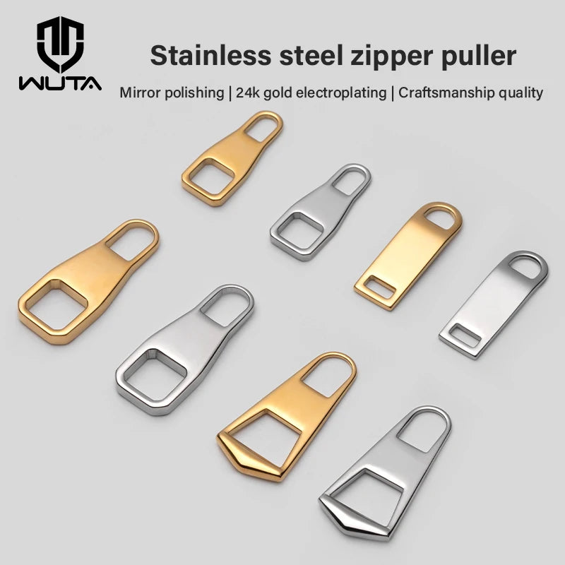 Stainless Steel Zipper Head Replacement Slider DIY Repair Kit|WUTA