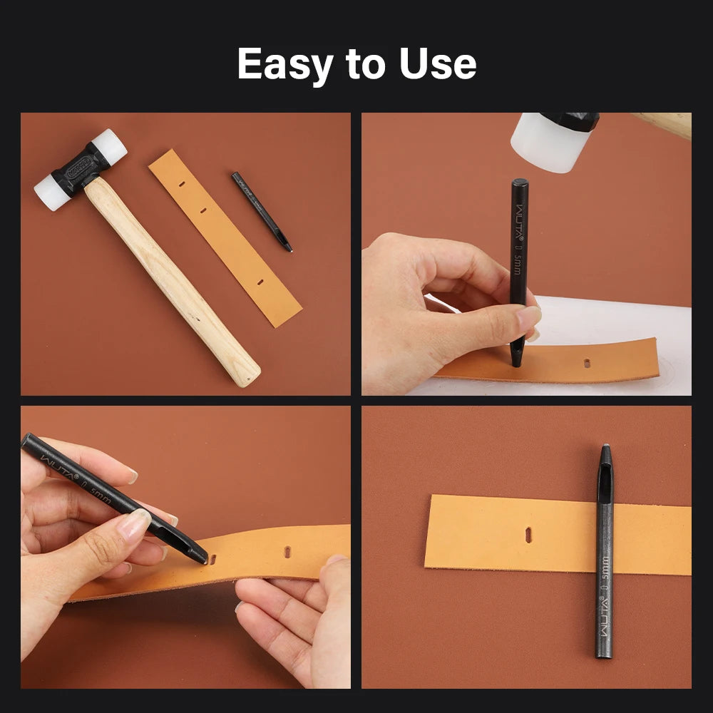 5mm Flower Leather Belt Hole Puncher DIY Craft for Leather| WUTA