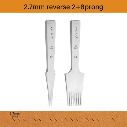 Newest Leather Chisel Punch French Style Pricking Iron Punching Tool 1.92-6.75mm|WUTA