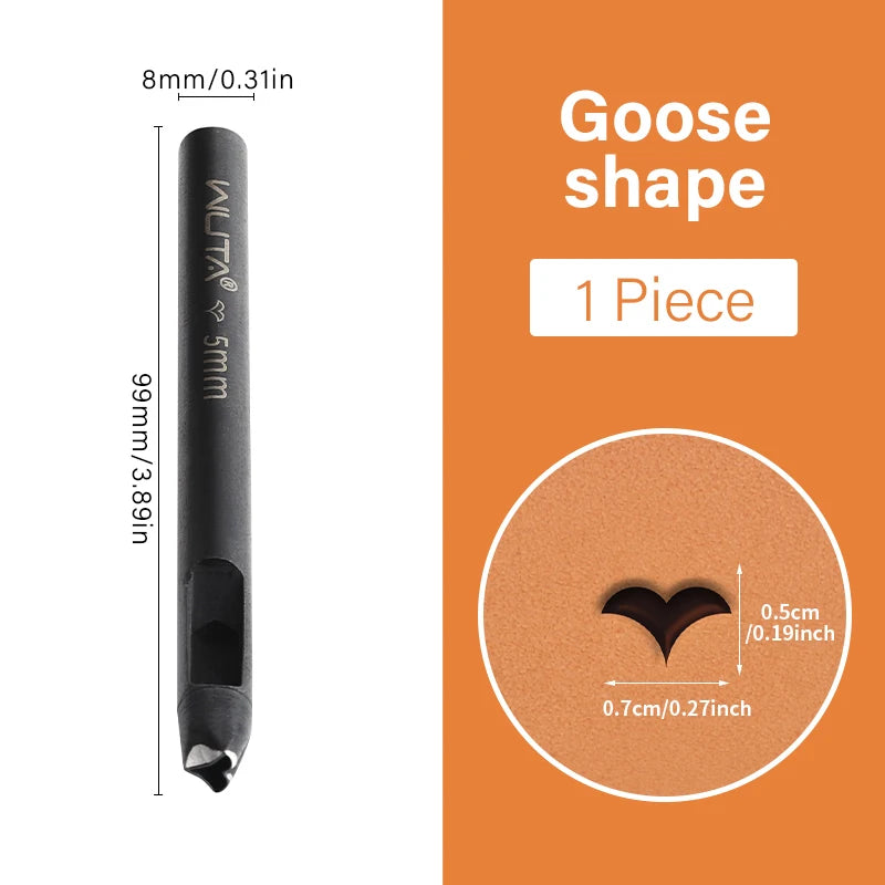 5mm Flower Leather Belt Hole Puncher DIY Craft for Leather| WUTA