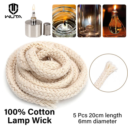 20cm 100% Cotton Lamp Wick for Alcohol Burner Biology Chemistry Dental Lab Lamp With Wick Leather Craft Heating Tools | WUTA