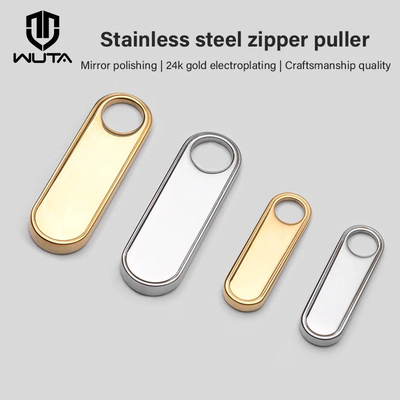 Stainless Steel Long Oval Zipper Puller Easy Zipper Head | WUTA