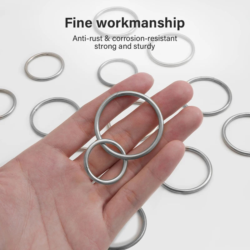 Stainless Steel Key Holder Rings Hook Hardware Split Ring Round Key Holder | WUTA