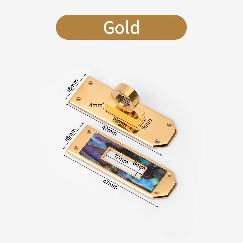 Luxury Bag Padlock Twist Lock Turn Clasp Rotary With Colorful Shell | WUTA