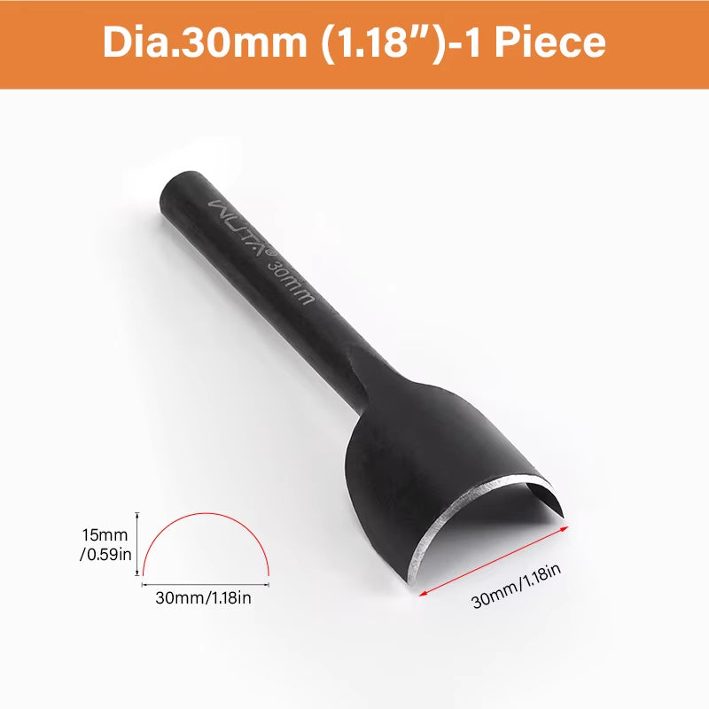 WUTA 1Pc Half-Round Punch Arc-Shaped Clear Sharp Punch Leather Craft Cutter Strap Anti-rust Tool