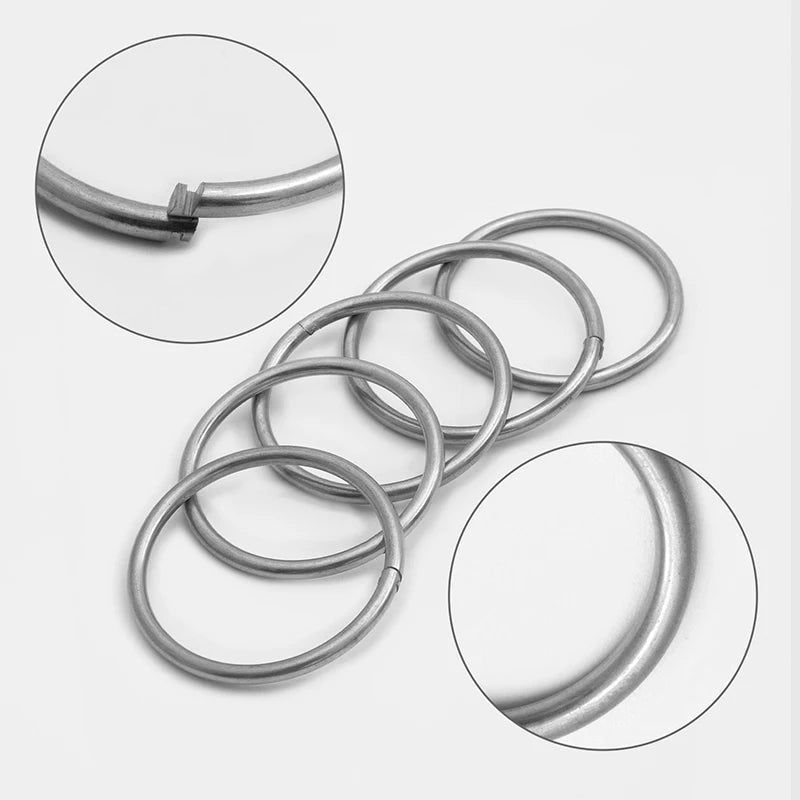 Stainless Steel Key Holder Rings Hook Hardware Split Ring Round Key Holder | WUTA