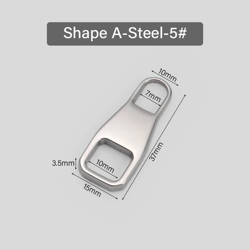 Stainless Steel Zipper Head Replacement Slider DIY Repair Kit|WUTA