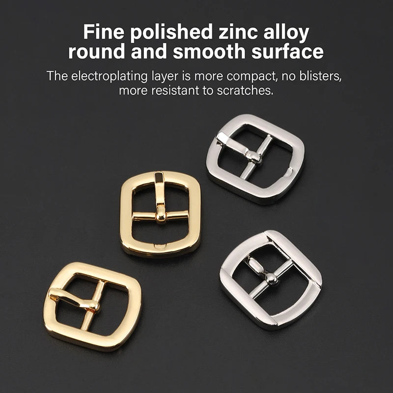 WUTA 20 pcs Senior Mini Belt Strap Buckle Metal Doll Buckles Pin Buckle