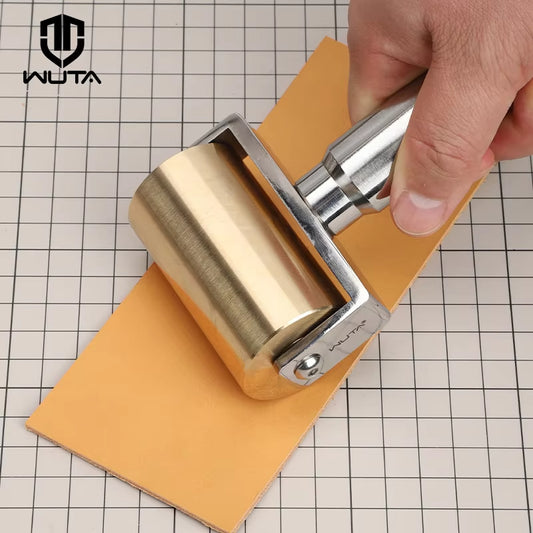 65mm Leather Craft Roller Edge Creaser Glue Laminating DIY Tools 1000g | WUTA