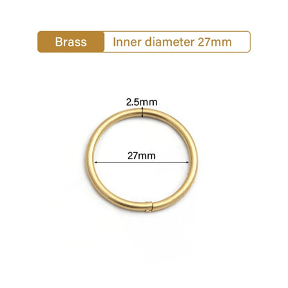 Solid Brass Key Holder Rings Hook Hardware Split Ring Round Key Holder  | WUTA