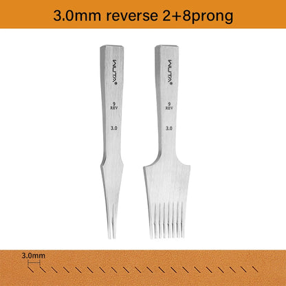 Newest Leather Chisel Punch French Style Pricking Iron Punching Tool 1.92-6.75mm|WUTA