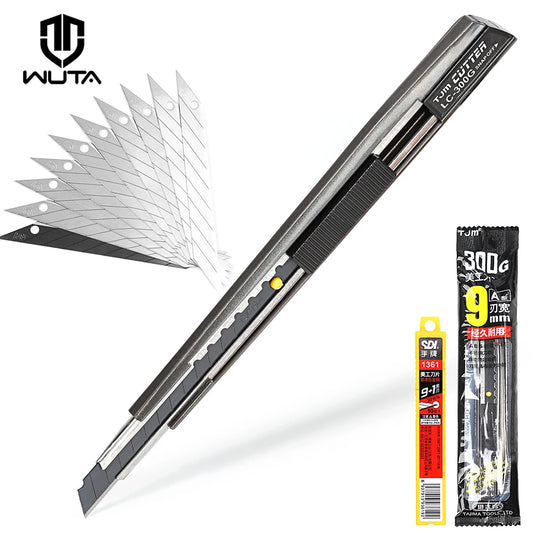 Retractable Blade Utility Knife Leather Cutter Paper Pen Engraving Knives | WUTA
