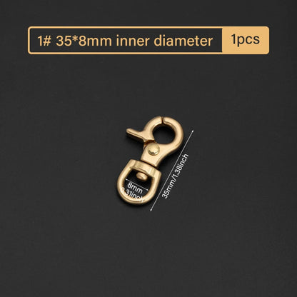 Brass Leather Snap Hook Lobster Clasps Swivel Clips|WUTA
