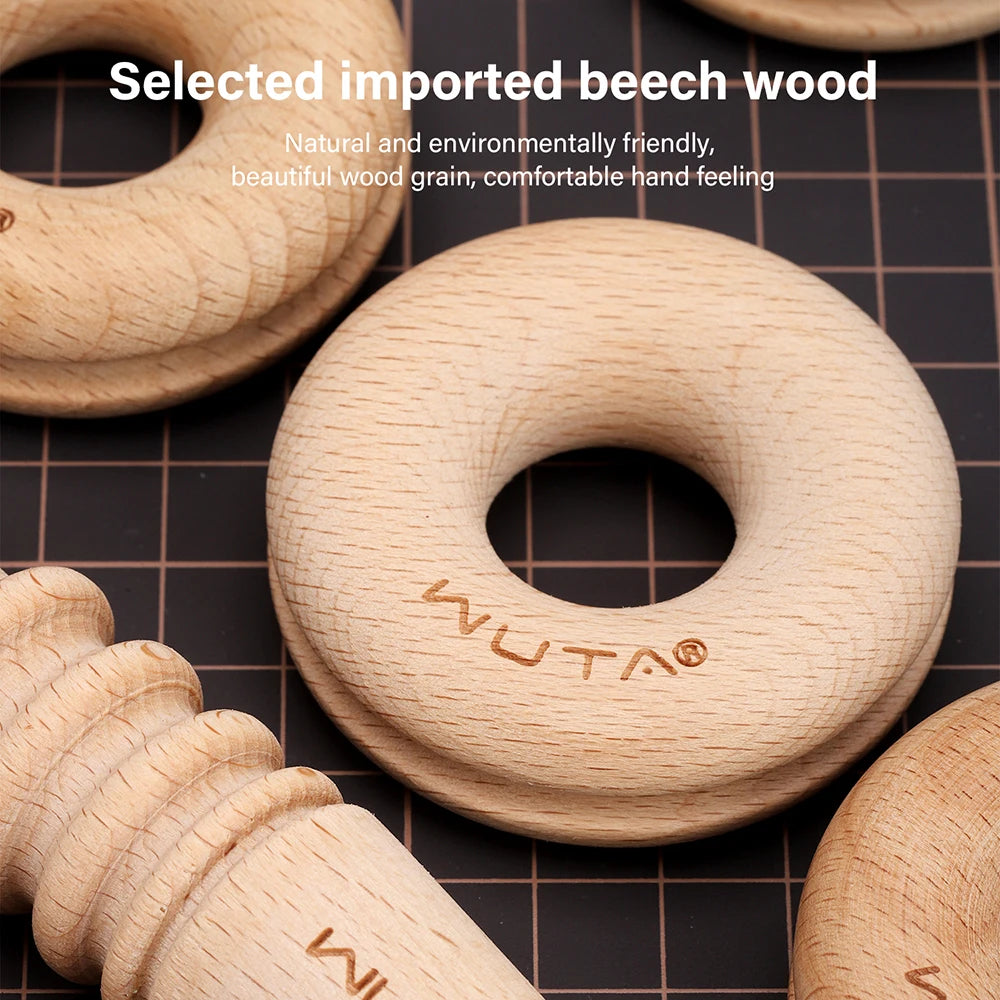 Leather Burnisher Wood Slicker Rounded Edge Burnishing Groover Tool | WUTA