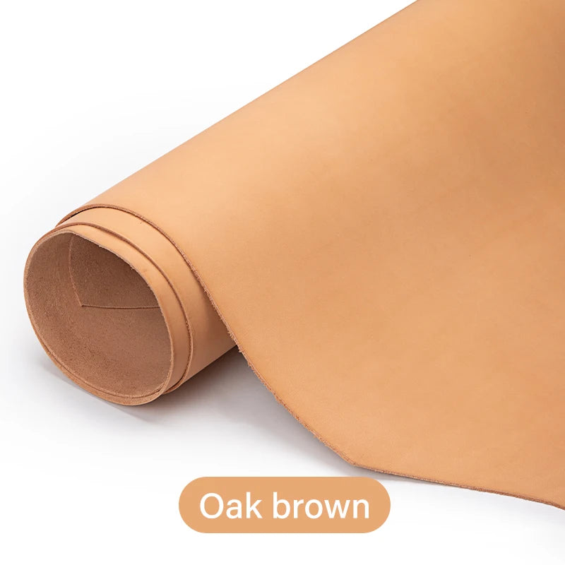 Full Grain Drum Dyed Vegetable Tanned Cowhide Skin Pre-cut Vachetta Leather|WUTA