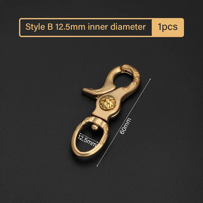 Brass Leather Snap Hook Lobster Clasps Swivel Clips|WUTA