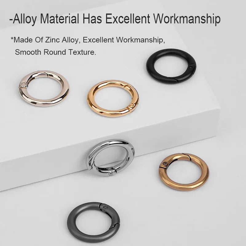 O Ring Carabiner Keychain Fob Connector Snap Hook Clip for Bags | WUTA