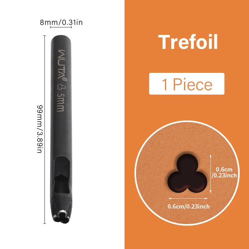 5mm Flower Leather Belt Hole Puncher DIY Craft for Leather| WUTA