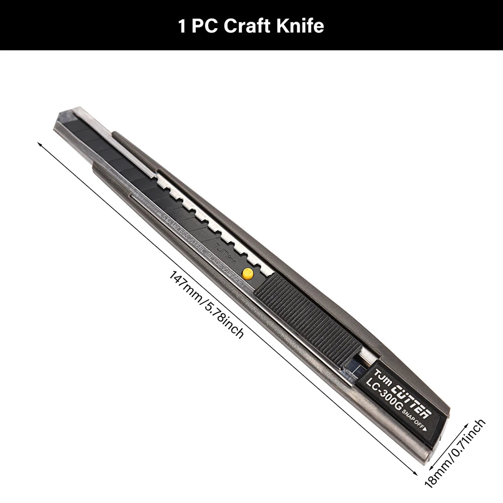 Retractable Blade Utility Knife Leather Cutter Paper Pen Engraving Knives | WUTA