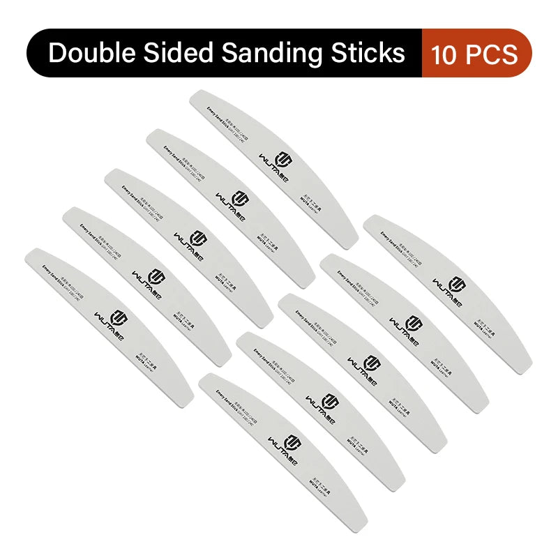 Sanding Sticks Leather Edge Polishing Board 100/240 Grit Reusable Craft Tool|WUTA