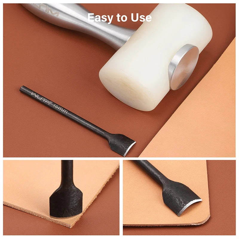 Leather Corner Punch Cutter Knife 1/4 Round Punches Arc-Shaped Cutting Die DIY Strap Belt Wallet Leather Craft Tools | WUTA