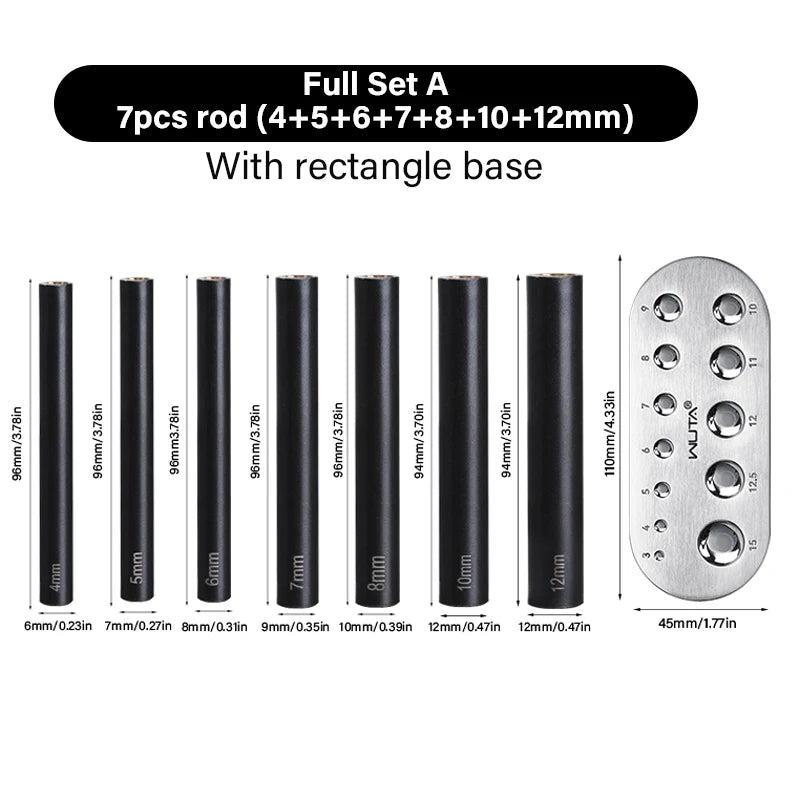 Mushroom Nail Setter Domed Rivets Fixing Punch Setting Tool | WUTA