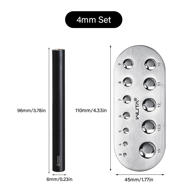 Mushroom Nail Setter Domed Rivets Fixing Punch Setting Tool | WUTA