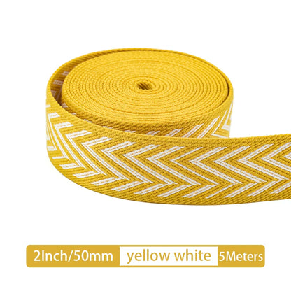 5M Arrow Pattern Cotton Webbing Replacement Shoulder Strap for Crossbody Bag |WUTA