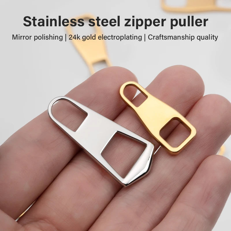 Stainless Steel Zipper Head Replacement Slider DIY Repair Kit|WUTA