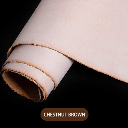 Genuine Leather Vegetable Tanned Leather Fog Wax Full Grain Leather| WUTA