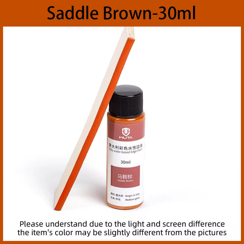 WUTA 30ml Professional Leather Edge Paint Oil Dye Edge Dressing Color Coats Leather Finish Supplies DIY Craft Leather Shoe Edges