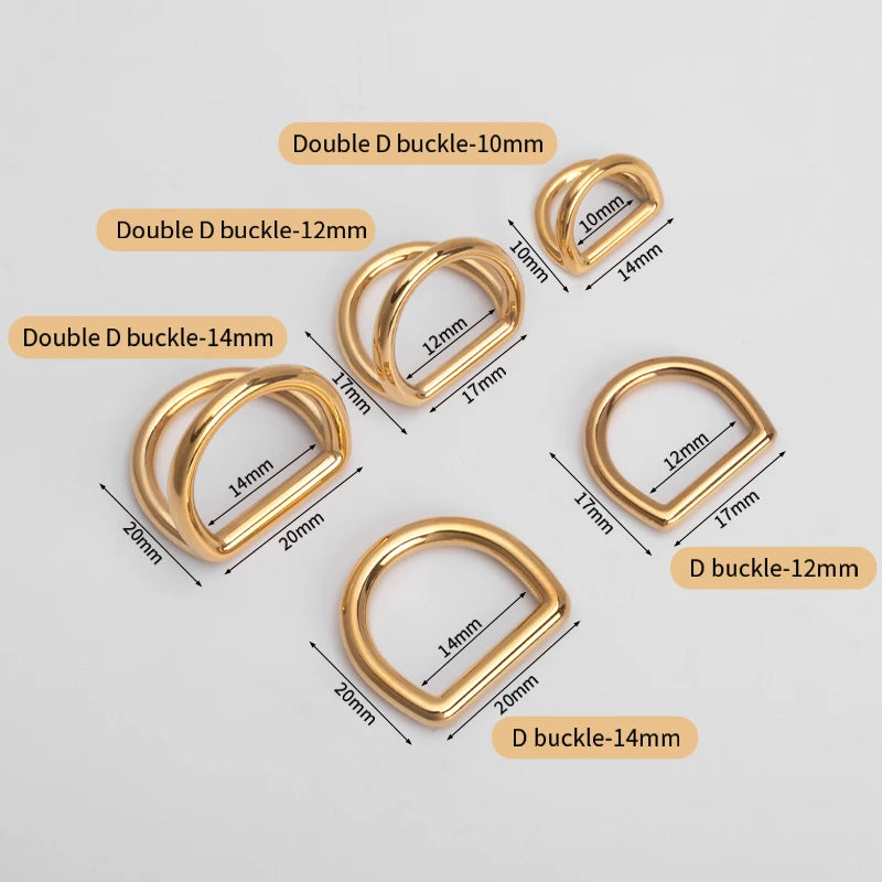 Stainless Steel Double D-Ring Buckle for Handbags|WUTA