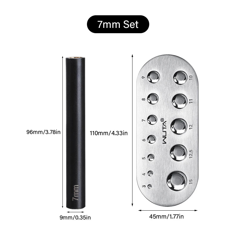 Mushroom Nail Setter Domed Rivets Fixing Punch Setting Tool | WUTA