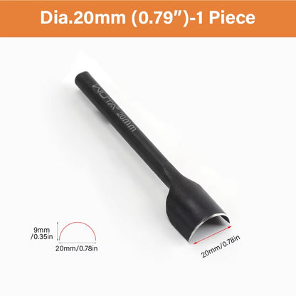 WUTA 1Pc Half-Round Punch Arc-Shaped Clear Sharp Punch Leather Craft Cutter Strap Anti-rust Tool
