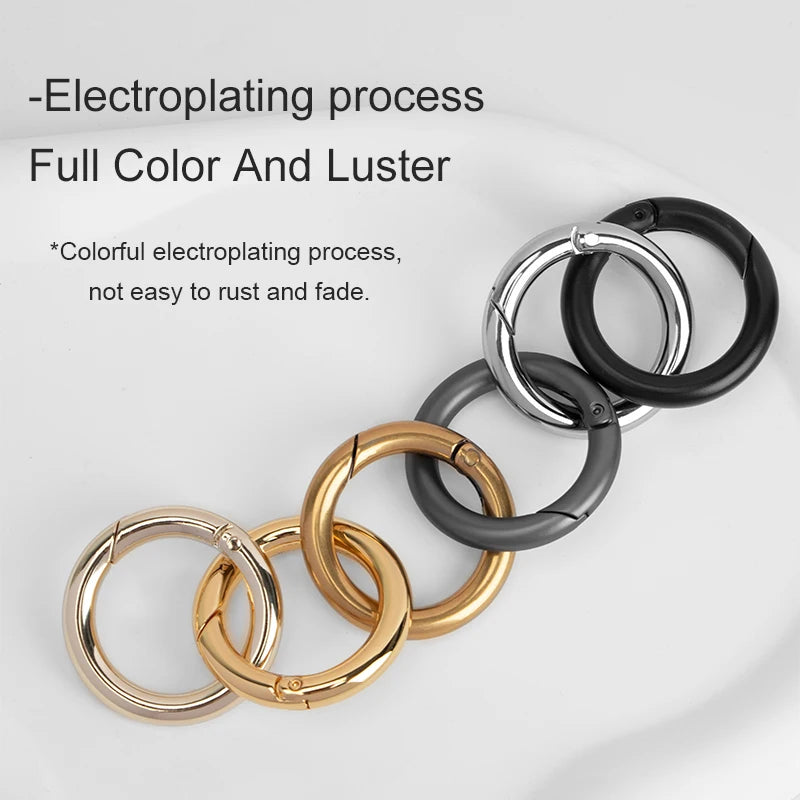 O Ring Carabiner Keychain Fob Connector Snap Hook Clip for Bags | WUTA
