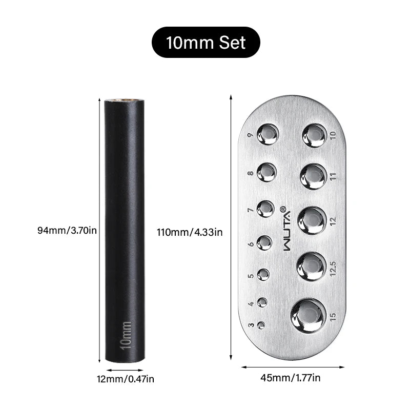 Mushroom Nail Setter Domed Rivets Fixing Punch Setting Tool | WUTA