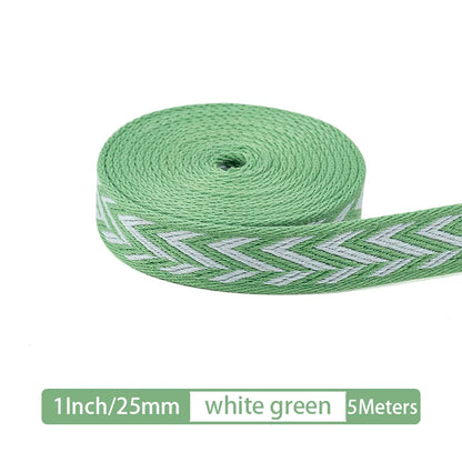 5M Arrow Pattern Cotton Webbing Replacement Shoulder Strap for Crossbody Bag |WUTA