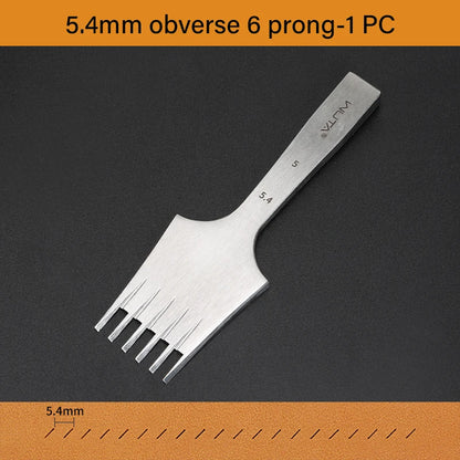 Newest Leather Chisel Punch French Style Pricking Iron Punching Tool 1.92-6.75mm|WUTA