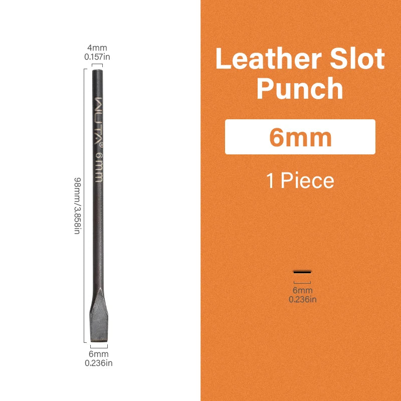 Leather Slotted Punch Tools Sharp Straight Slot Cutter DIY Leather Craft Tools|WUTA