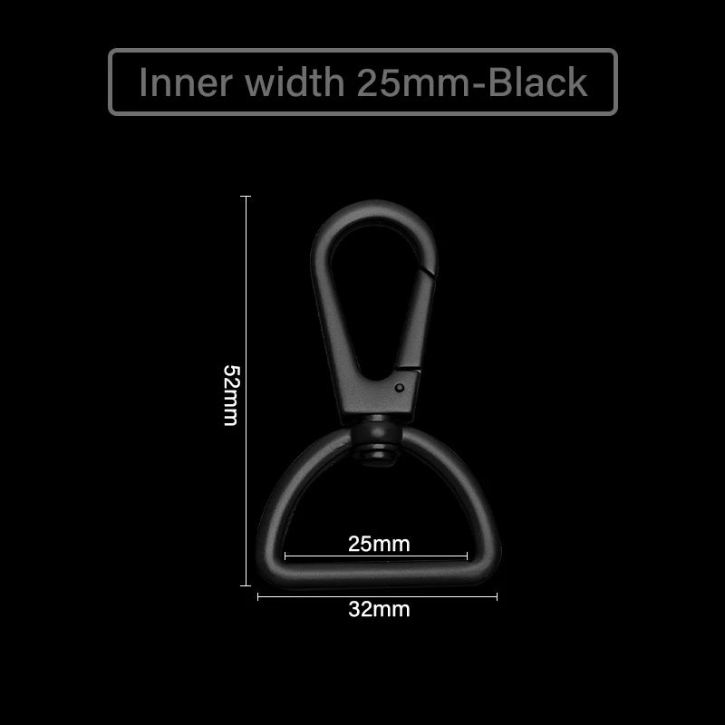 WUTA 1pcs Leather Snap Hook Swivel Clips Metal Buckle Strap Lobster Clasps Push Gate Handbags Hardware Purse Making Accessories