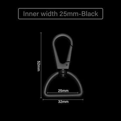 WUTA 1pcs Leather Snap Hook Swivel Clips Metal Buckle Strap Lobster Clasps Push Gate Handbags Hardware Purse Making Accessories